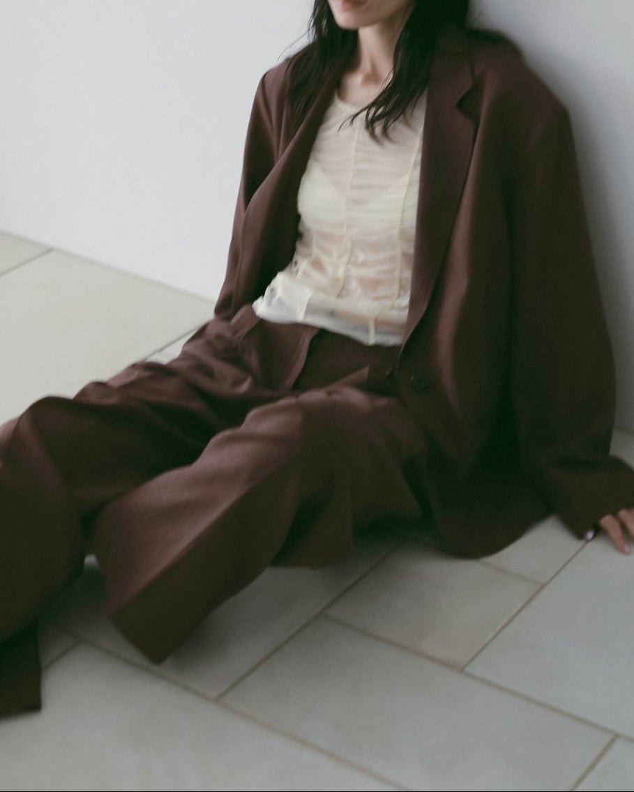 【anuke 26 SPRING / SUMMER】Linen Tuck Pants - Champdelarose