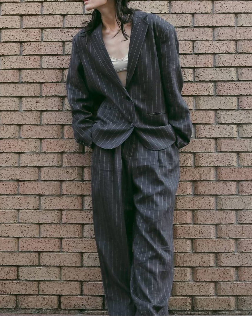 【anuke 26 SPRING / SUMMER】Linen Tuck Pants - Champdelarose