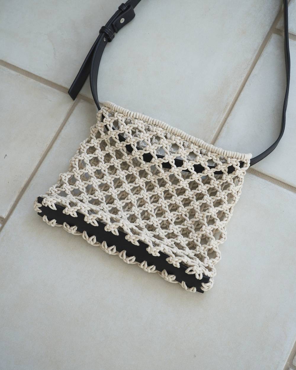 【anuke 26 SPRING / SUMMER】Macrame Shoulder Bag - Champdelarose