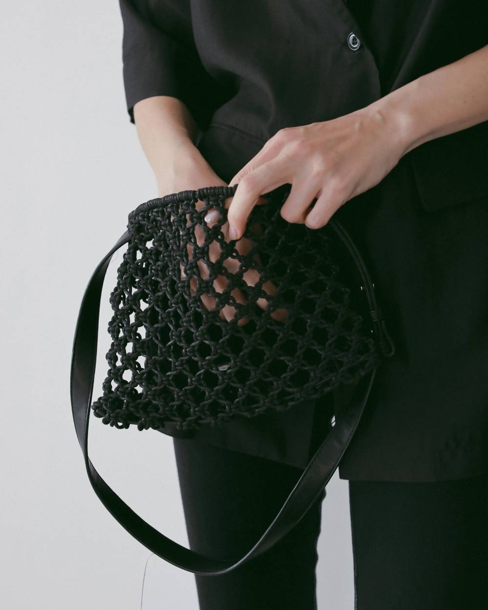 【anuke 26 SPRING / SUMMER】Macrame Shoulder Bag - Champdelarose