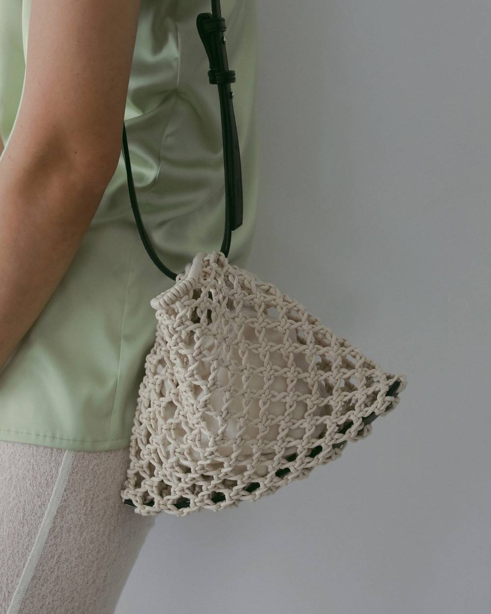 【anuke 26 SPRING / SUMMER】Macrame Shoulder Bag - Champdelarose
