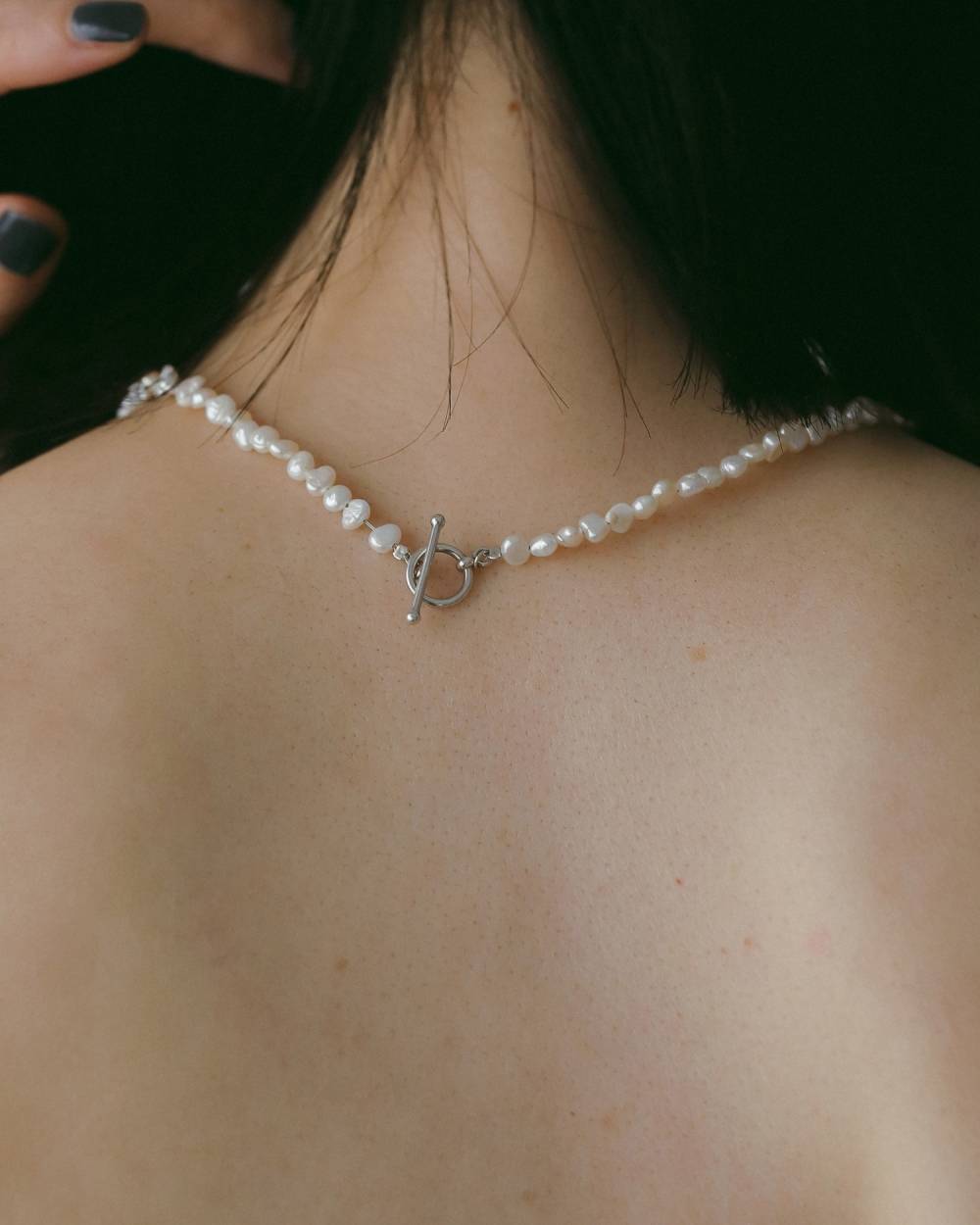 【anuke 26 SPRING / SUMMER】Mini Pearl Necklace - Champdelarose