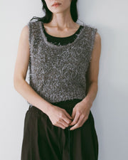【anuke 26 SPRING / SUMMER】Mixyarn Knit Vest - Champdelarose