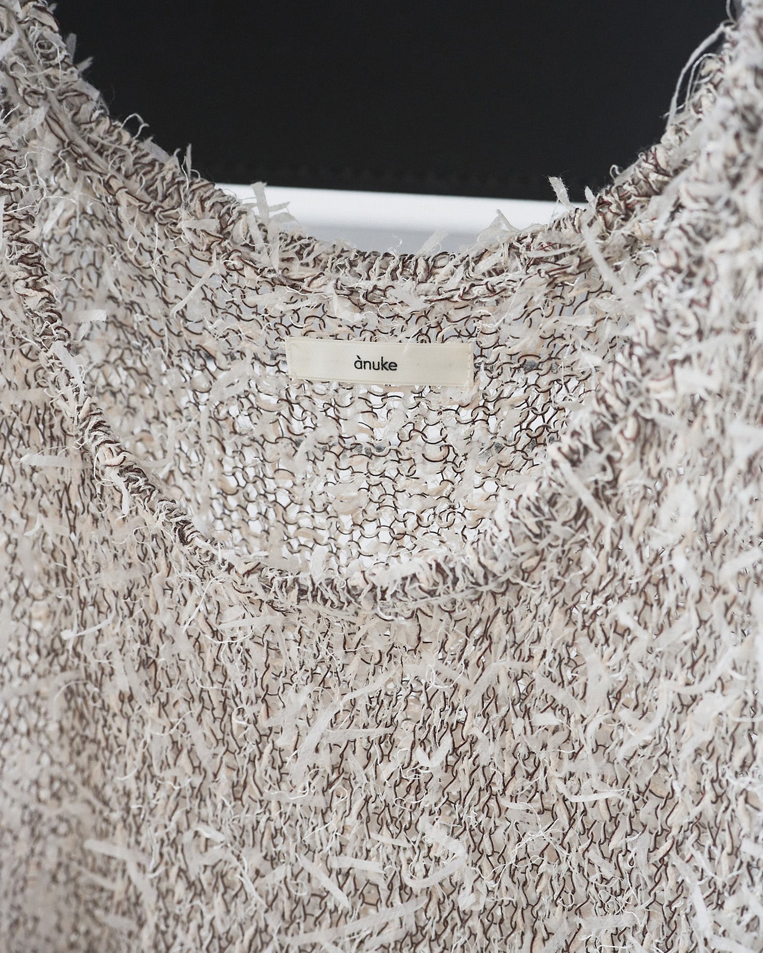 【anuke 26 SPRING / SUMMER】Mixyarn Knit Vest - Champdelarose