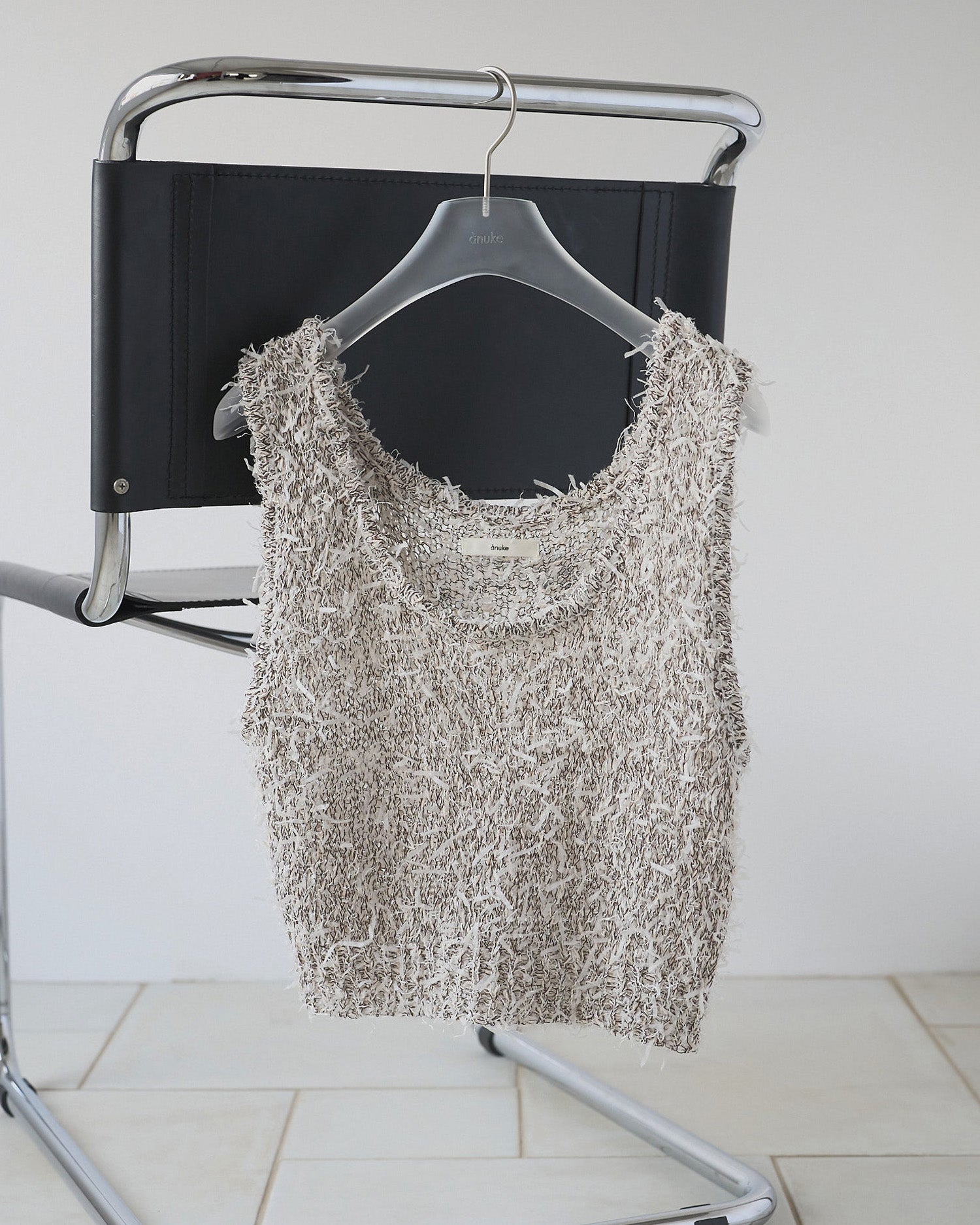 【anuke 26 SPRING / SUMMER】Mixyarn Knit Vest - Champdelarose