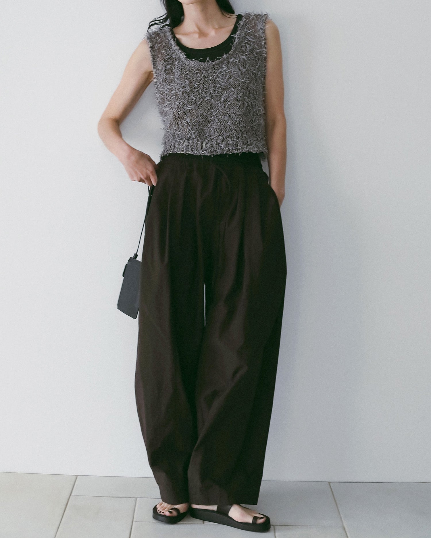 【anuke 26 SPRING / SUMMER】Mixyarn Knit Vest - Champdelarose