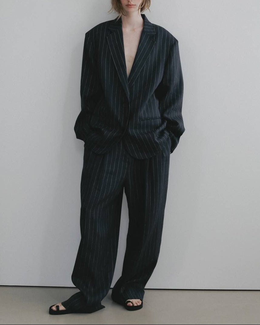 【anuke 26 SPRING / SUMMER】Over Linen Jacket - Champdelarose