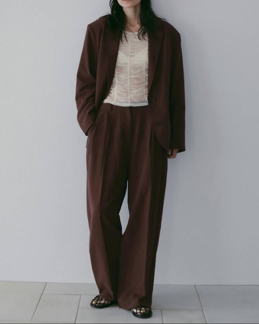 【anuke 26 SPRING / SUMMER】Over Linen Jacket - Champdelarose