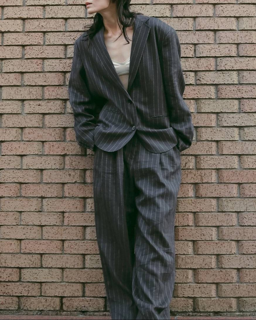 【anuke 26 SPRING / SUMMER】Over Linen Jacket - Champdelarose