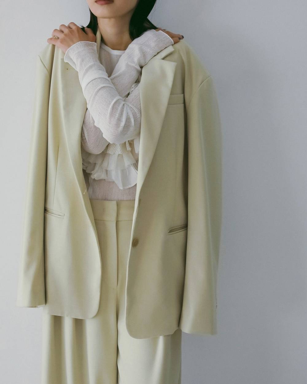 【anuke 26 SPRING / SUMMER】Over Tailored Jacket - Champdelarose