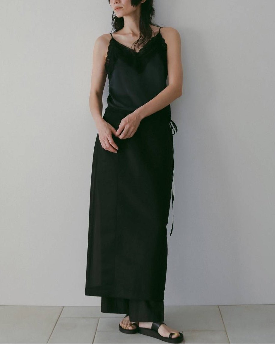 【anuke 26 SPRING / SUMMER】Satin Lace Camisole - Champdelarose