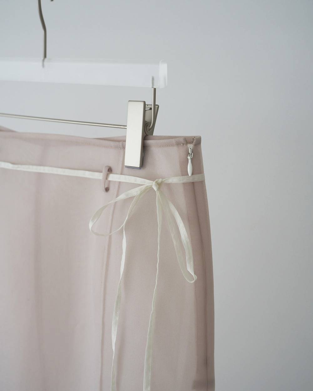 【anuke 26 SPRING / SUMMER】Sheer Knit Skirt - Champdelarose