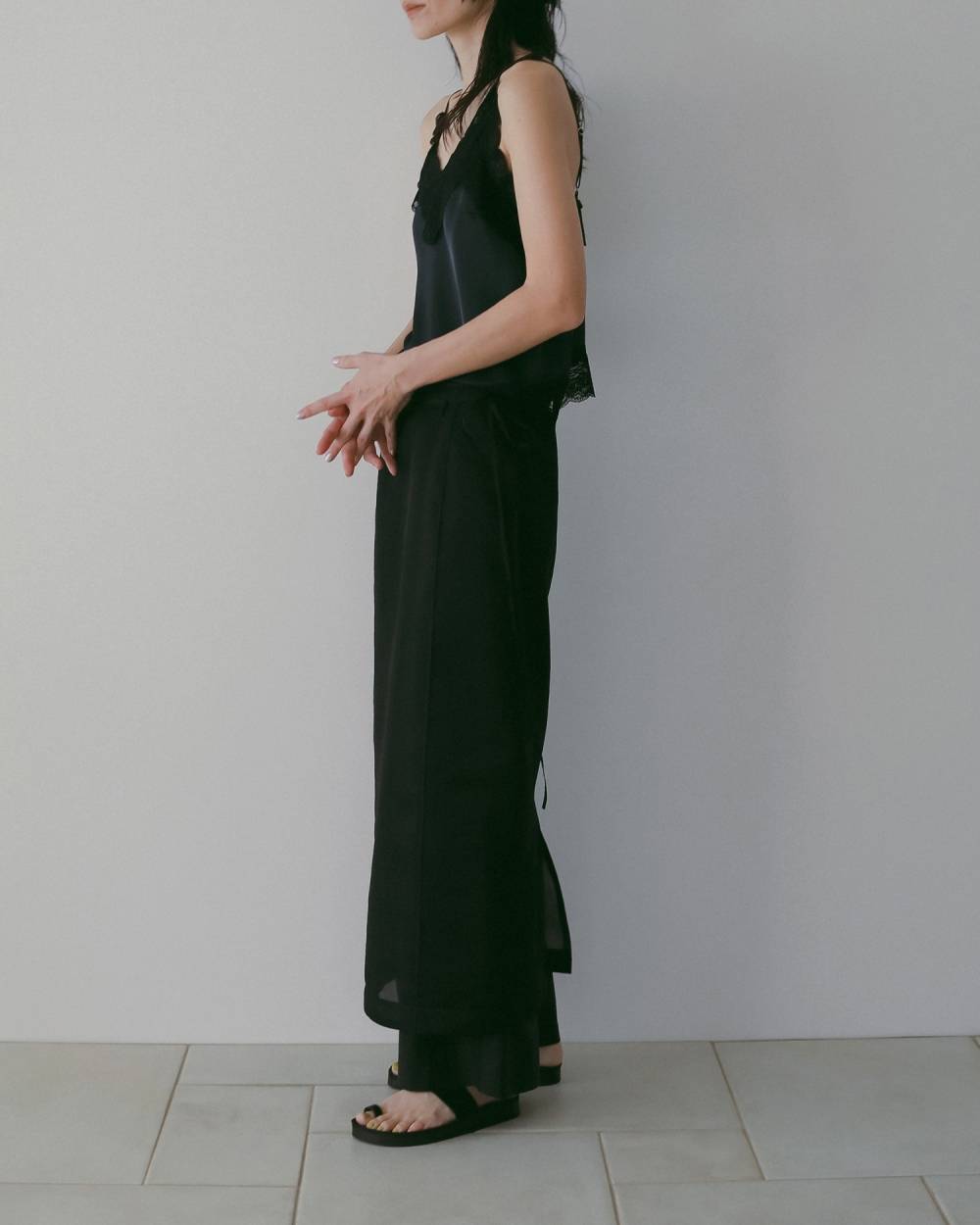 【anuke 26 SPRING / SUMMER】Sheer Knit Skirt - Champdelarose