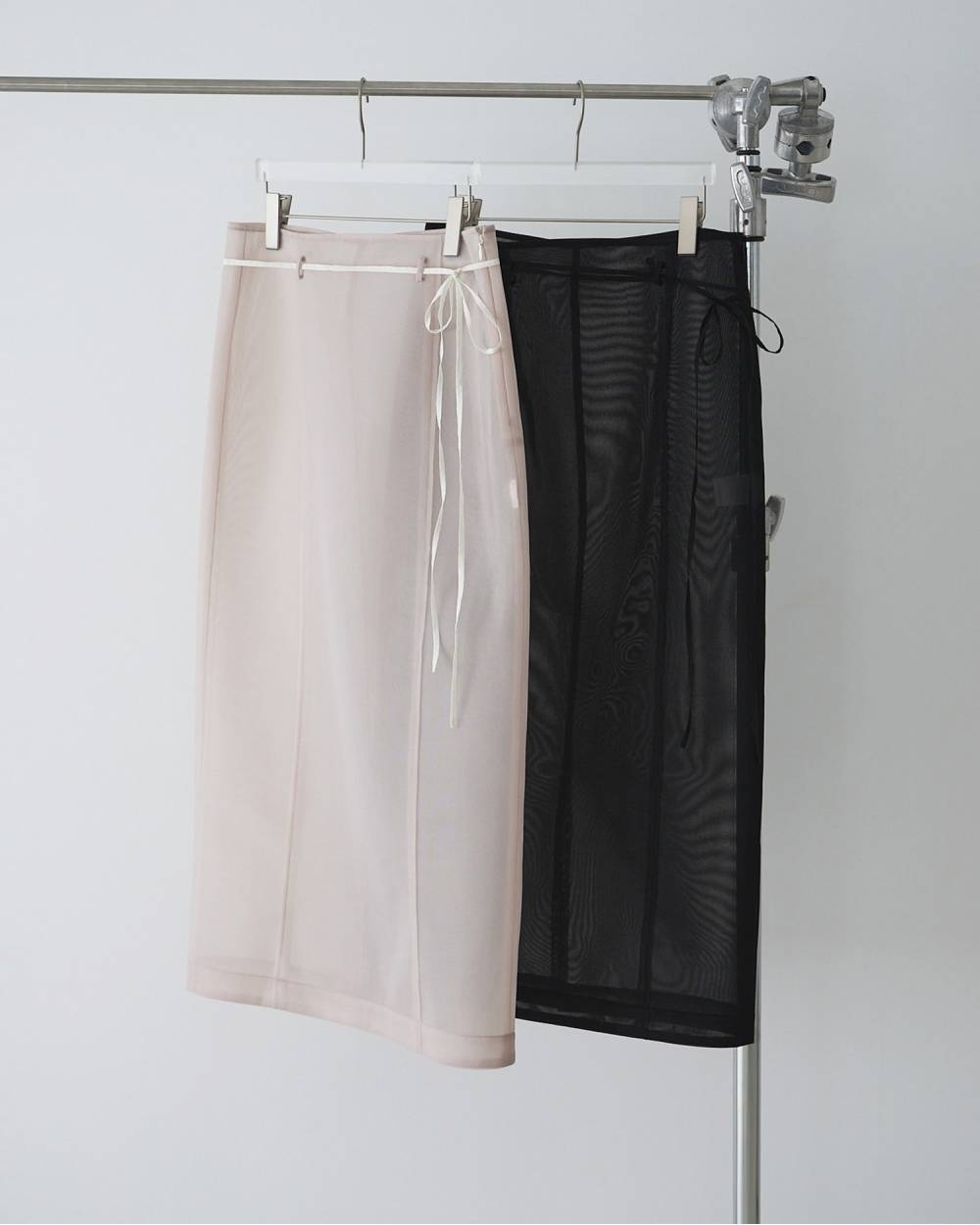 【anuke 26 SPRING / SUMMER】Sheer Knit Skirt - Champdelarose