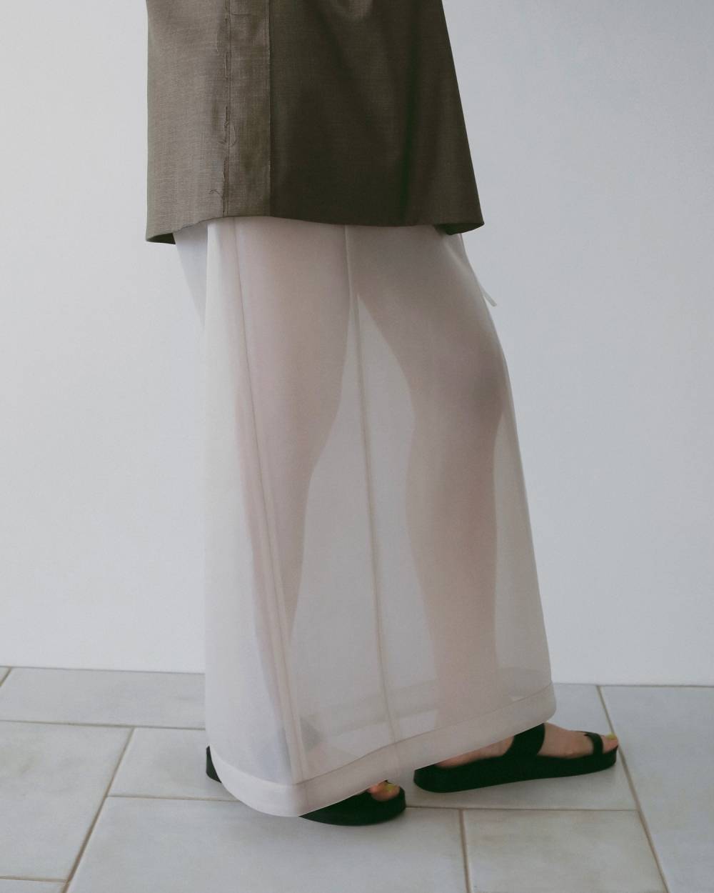 【anuke 26 SPRING / SUMMER】Sheer Knit Skirt - Champdelarose