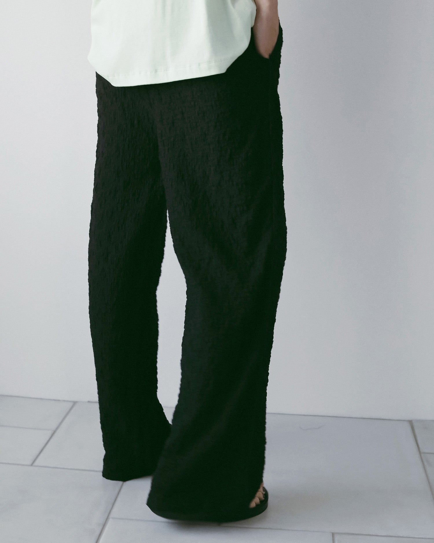 【anuke 26 SPRING / SUMMER】Shirring Easy Pants - Champdelarose