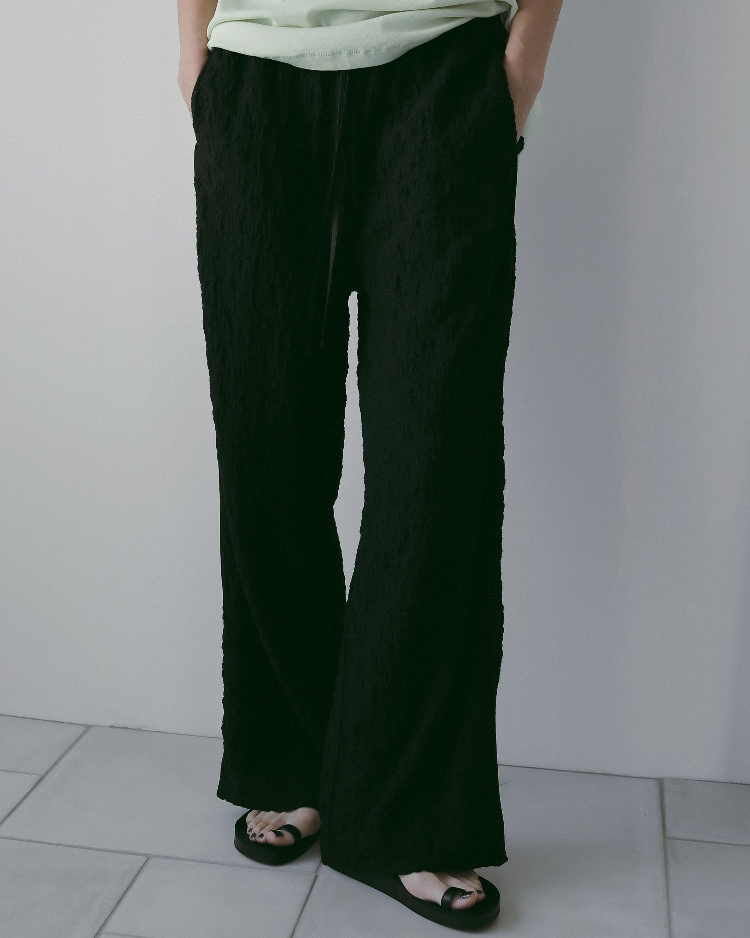 【anuke 26 SPRING / SUMMER】Shirring Easy Pants - Champdelarose