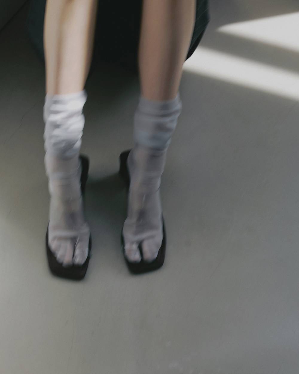 【anuke 26 SPRING / SUMMER】Square Clear Sandals - Champdelarose