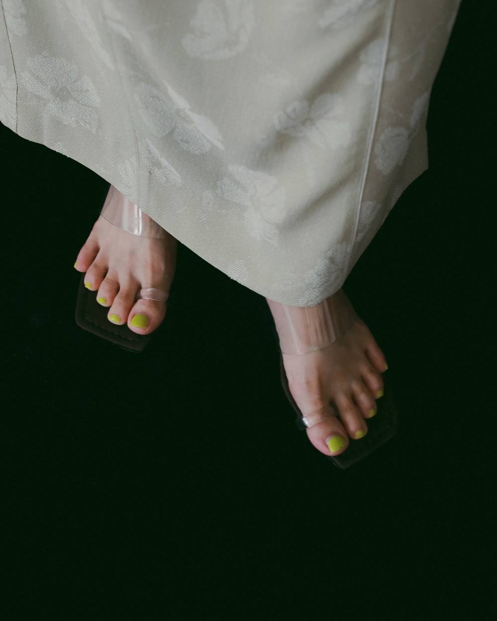 【anuke 26 SPRING / SUMMER】Square Clear Sandals - Champdelarose