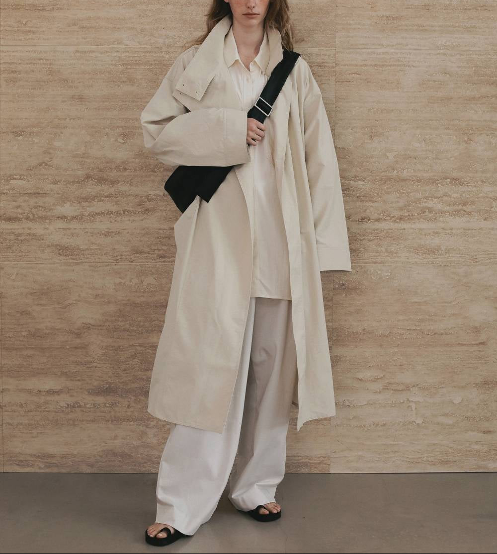 【anuke 26 SPRING / SUMMER】Standcollar Long Coat - Champdelarose