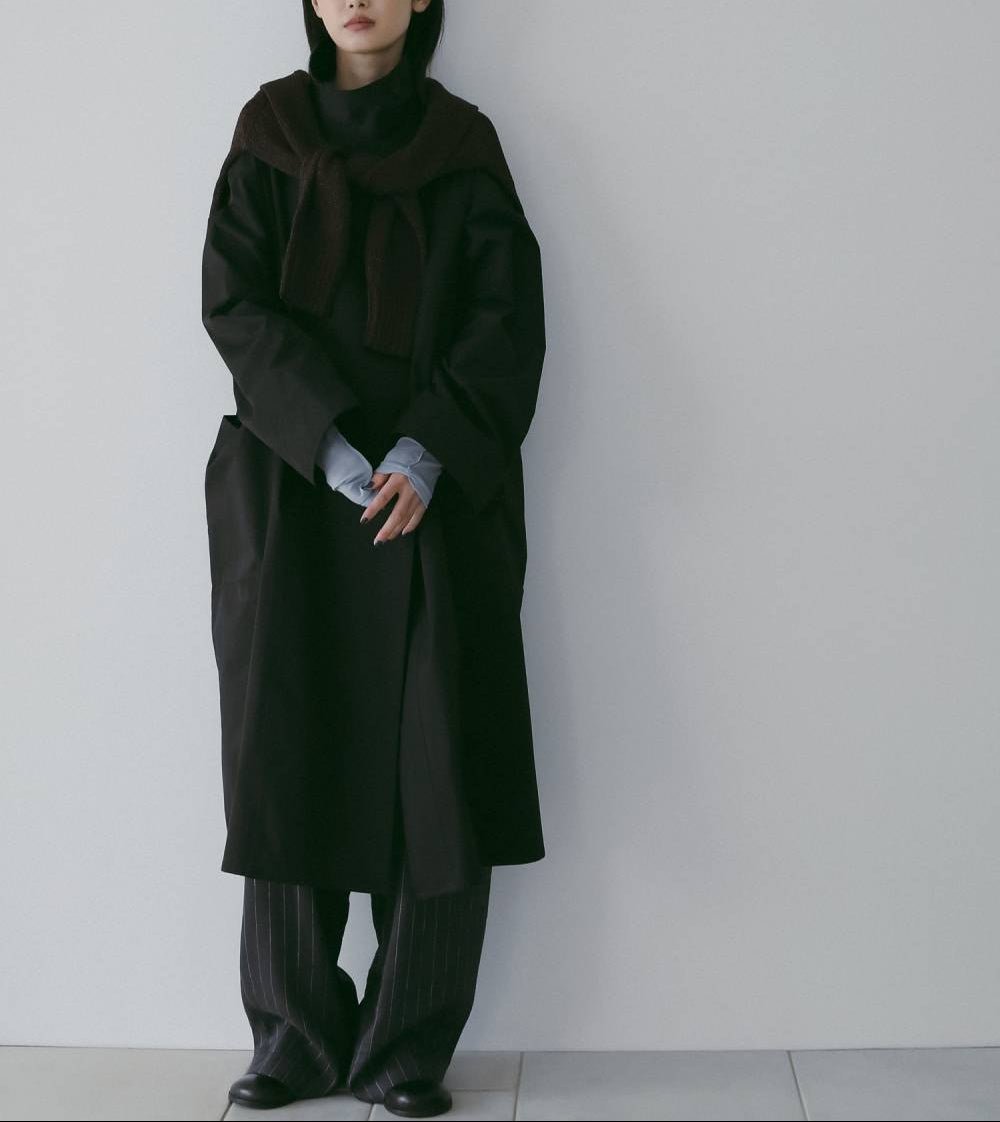 【anuke 26 SPRING / SUMMER】Standcollar Long Coat - Champdelarose