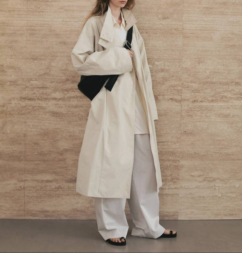 【anuke 26 SPRING / SUMMER】Standcollar Long Coat - Champdelarose