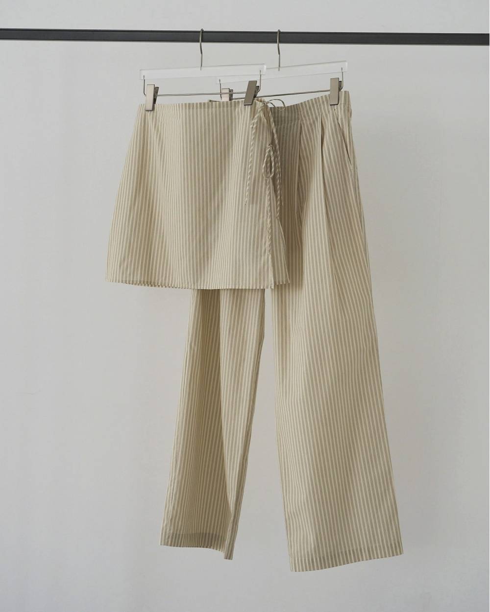 【anuke 26 SPRING / SUMMER】Stripe Layered Pants - Champdelarose