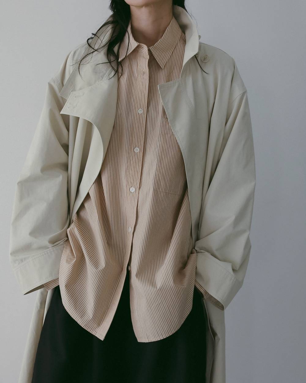 【anuke 26 SPRING / SUMMER】Stripe Over Shirts - Champdelarose