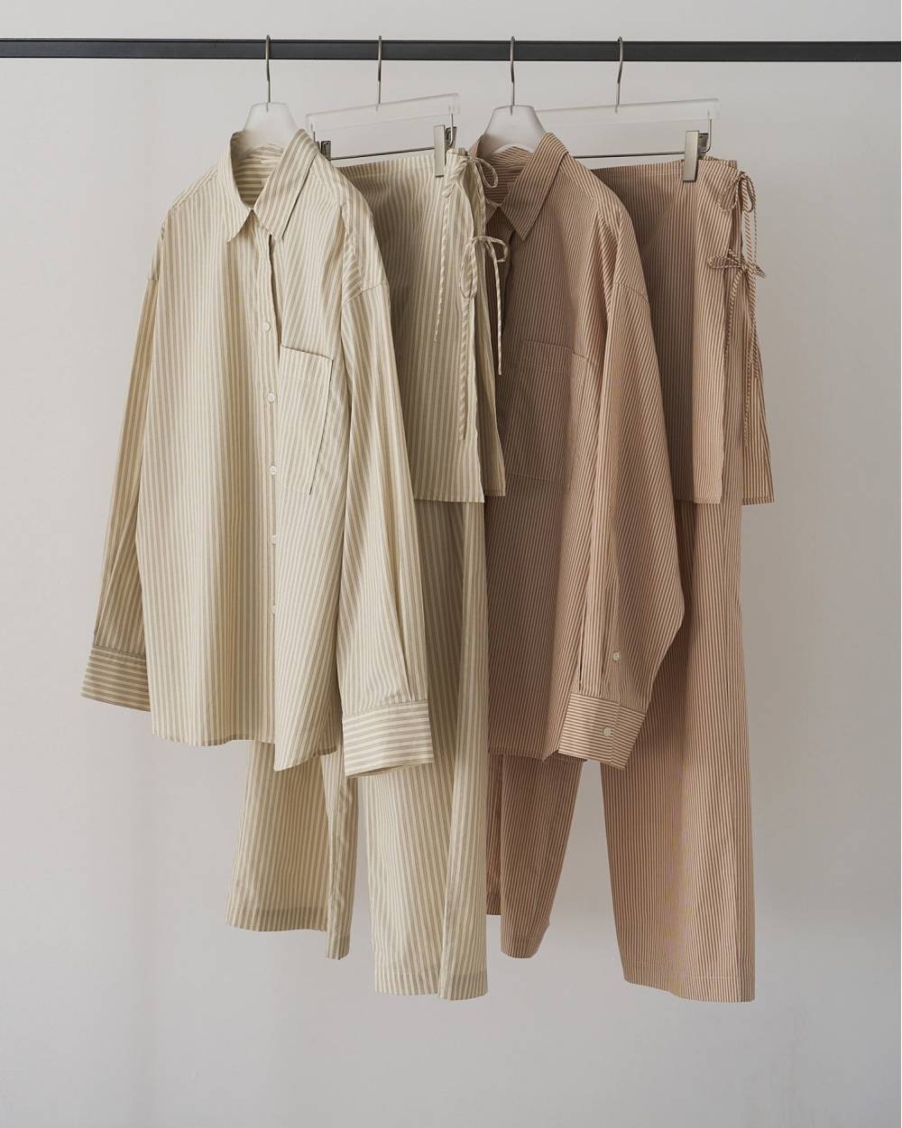 【anuke 26 SPRING / SUMMER】Stripe Over Shirts - Champdelarose
