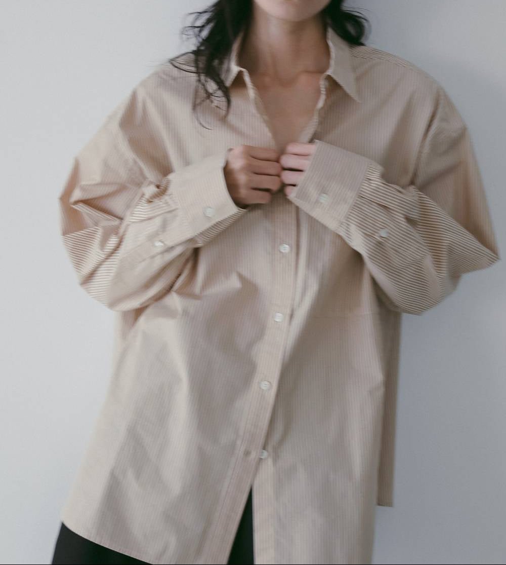【anuke 26 SPRING / SUMMER】Stripe Over Shirts - Champdelarose