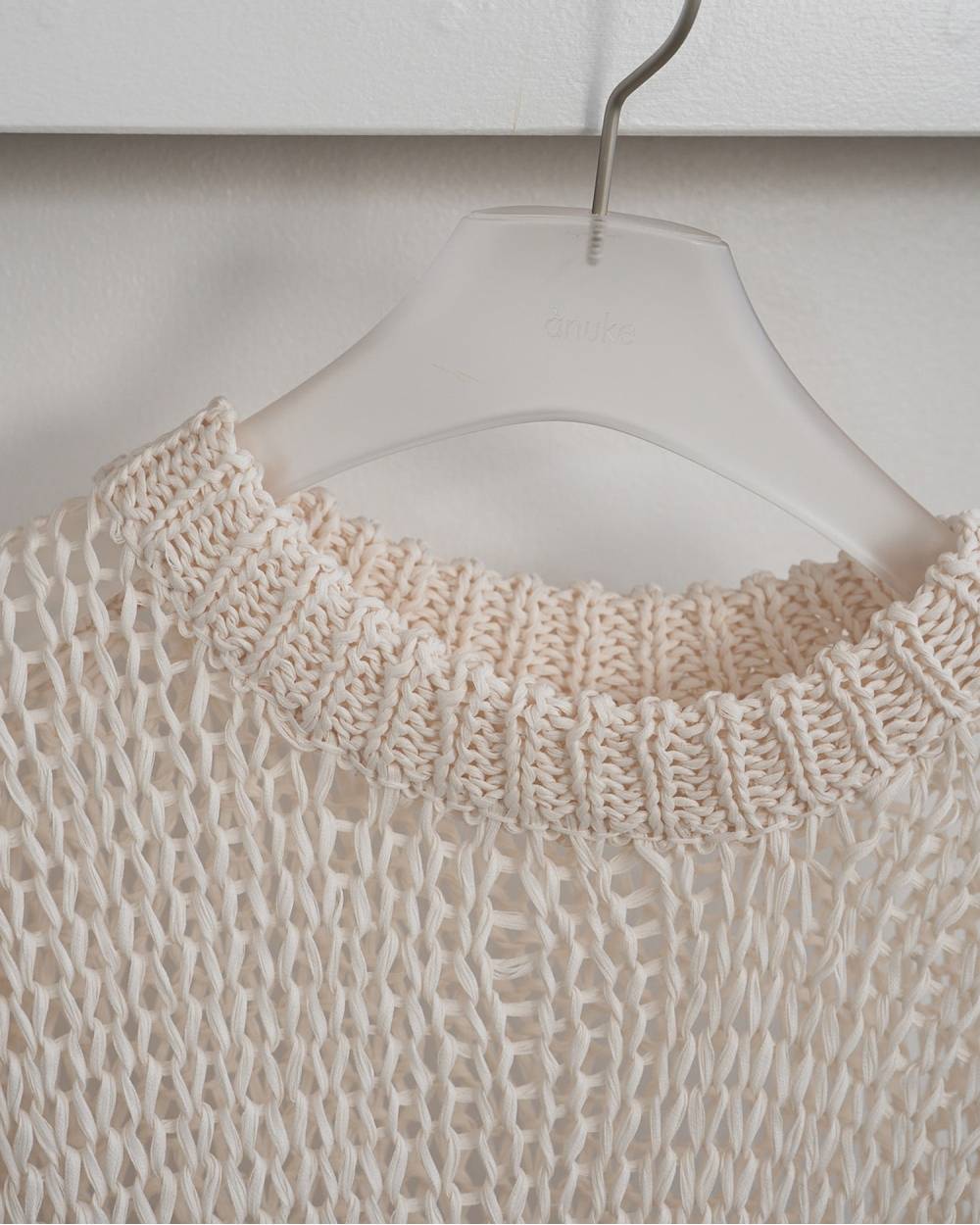 【anuke 26 SPRING / SUMMER】Tapeyarn Loose Knit - Champdelarose