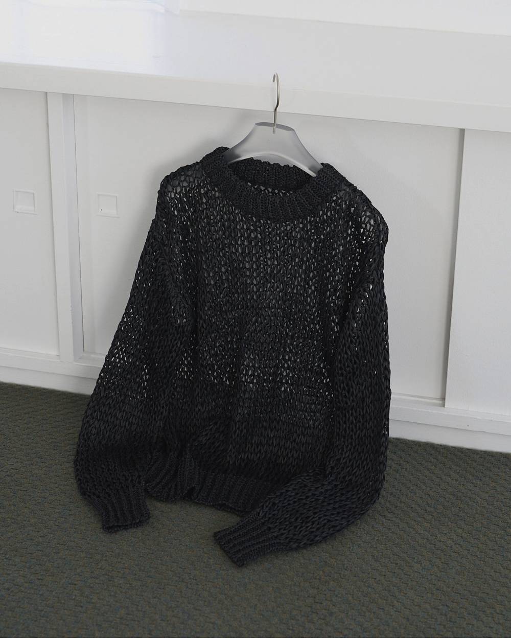 【anuke 26 SPRING / SUMMER】Tapeyarn Loose Knit - Champdelarose
