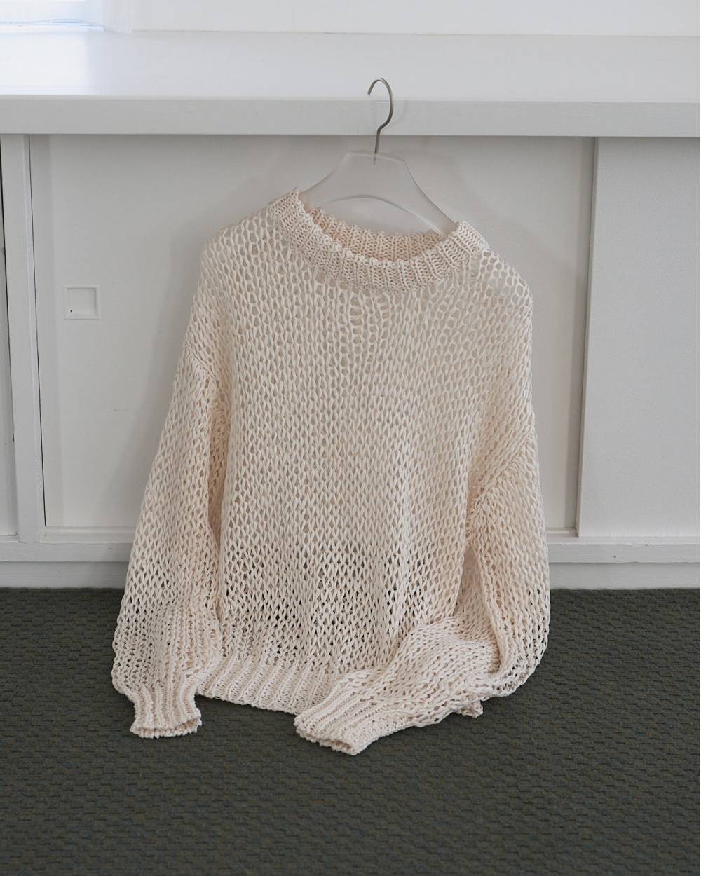 【anuke 26 SPRING / SUMMER】Tapeyarn Loose Knit - Champdelarose