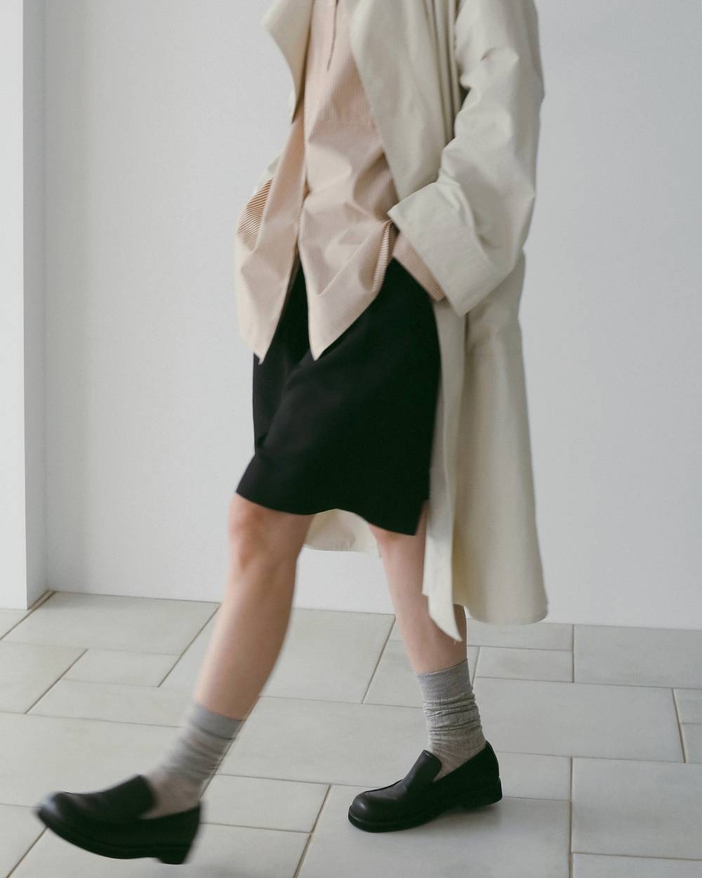 【anuke 26 SPRING / SUMMER】Tuck Half Pants - Champdelarose