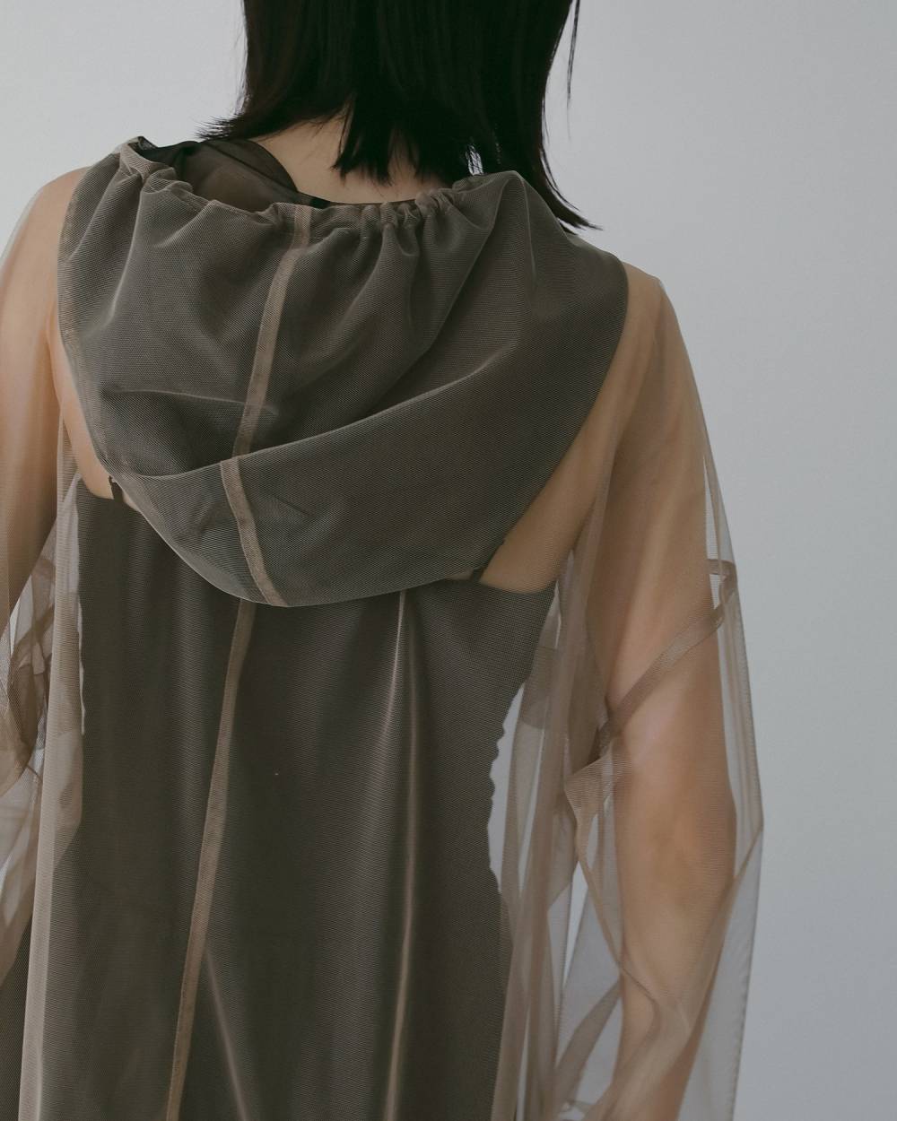 【anuke 26 SPRING / SUMMER】Tulle Zip Blouzon - Champdelarose