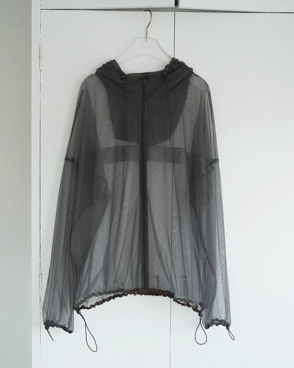 【anuke 26 SPRING / SUMMER】Tulle Zip Blouzon - Champdelarose