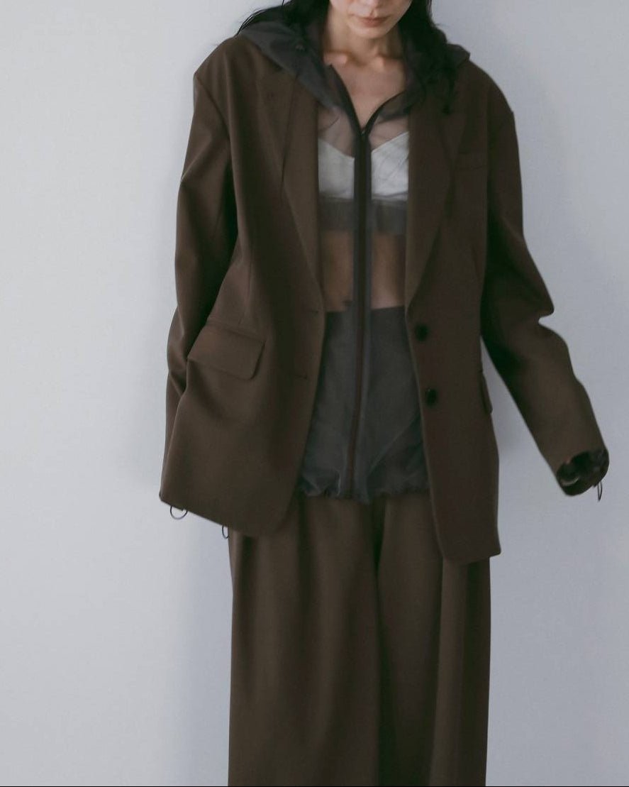 【anuke 26 SPRING / SUMMER】Tulle Zip Blouzon - Champdelarose