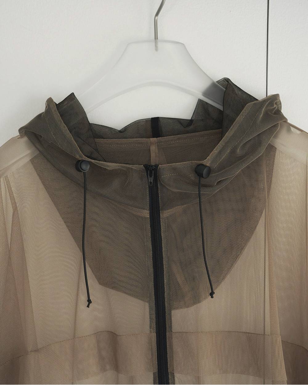【anuke 26 SPRING / SUMMER】Tulle Zip Blouzon - Champdelarose
