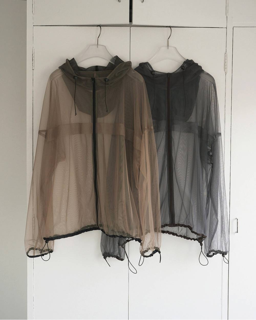 【anuke 26 SPRING / SUMMER】Tulle Zip Blouzon - Champdelarose