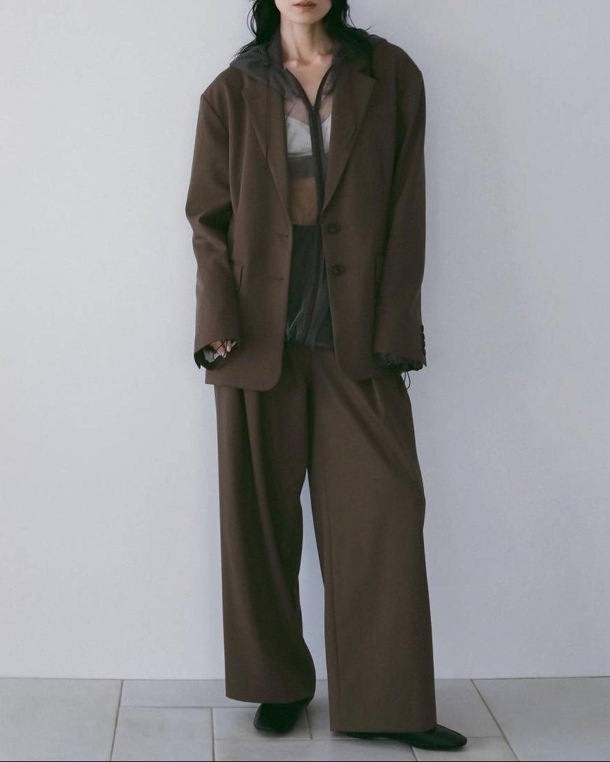 【anuke 26 SPRING / SUMMER】Tulle Zip Blouzon - Champdelarose