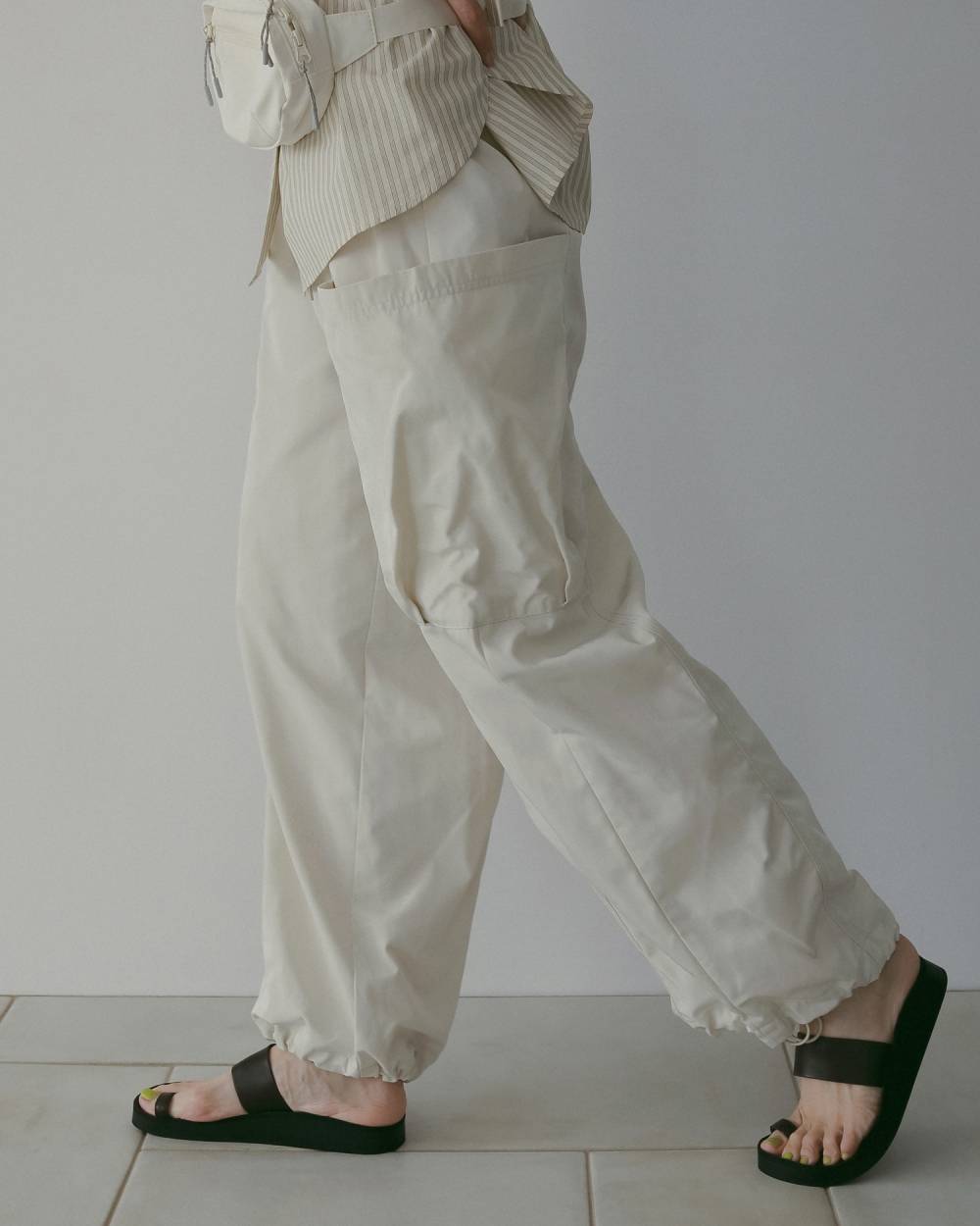 【anuke 26 SPRING / SUMMER】Twill Cargo Pants - Champdelarose