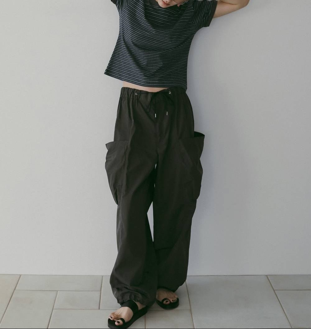 【anuke 26 SPRING / SUMMER】Twill Cargo Pants - Champdelarose