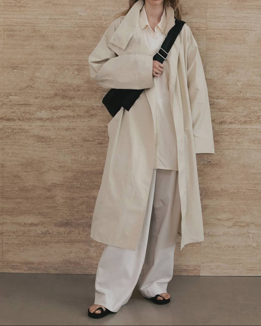 【anuke 26 SPRING / SUMMER】Twill Loose Pants - Champdelarose