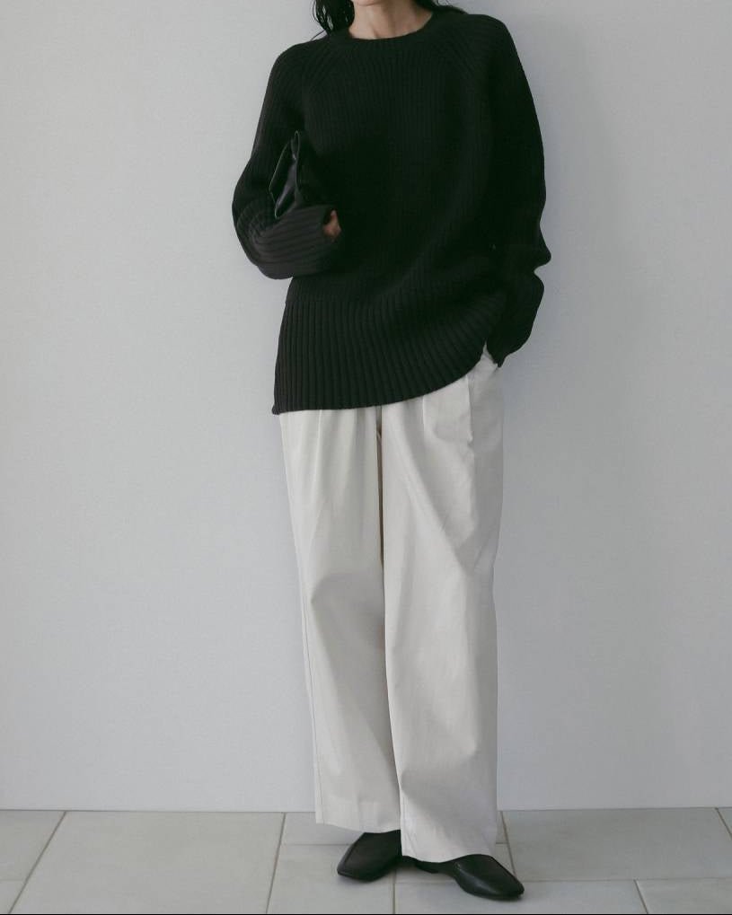 【anuke 26 SPRING / SUMMER】Twill Loose Pants - Champdelarose