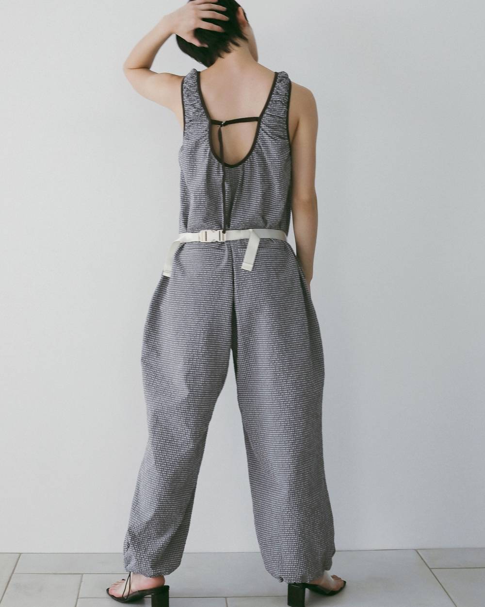 【anuke 26 SPRING / SUMMER】Uneck Check Combinaison - Champdelarose