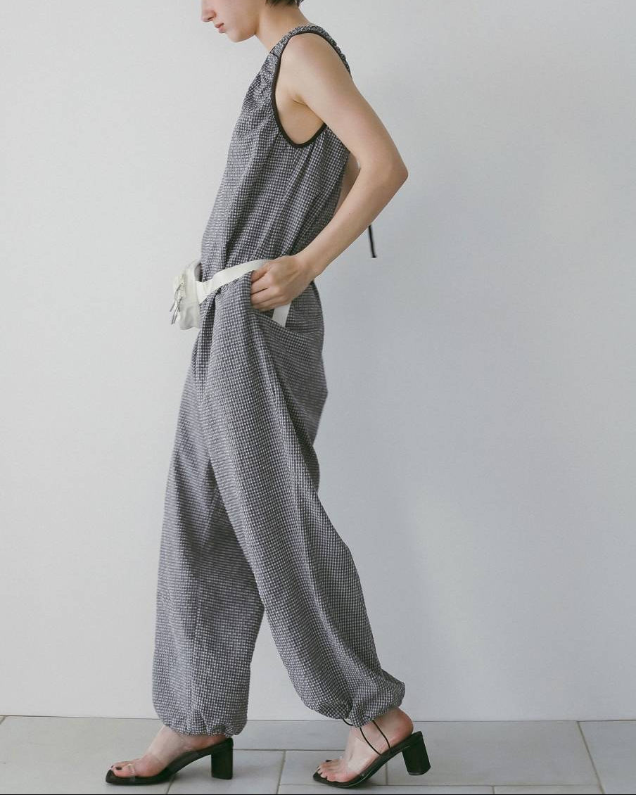 【anuke 26 SPRING / SUMMER】Uneck Check Combinaison - Champdelarose