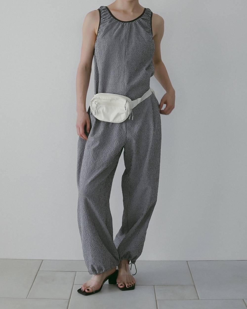 【anuke 26 SPRING / SUMMER】Uneck Check Combinaison - Champdelarose