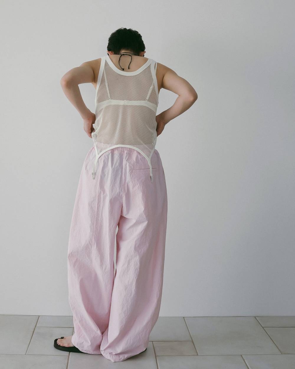 【anuke 26 SPRING / SUMMER】Vintage Mesh Tanktop - Champdelarose