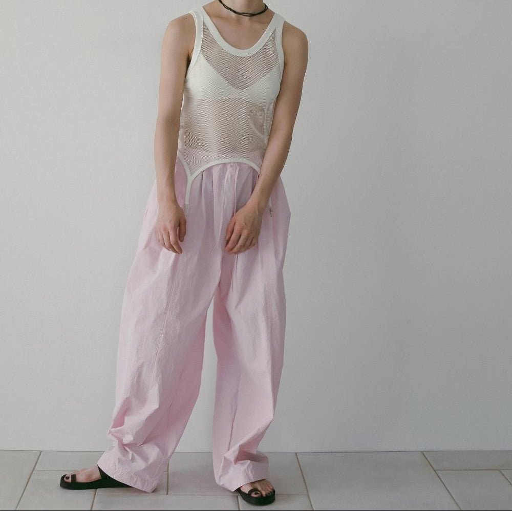 【anuke 26 SPRING / SUMMER】Vintage Mesh Tanktop - Champdelarose