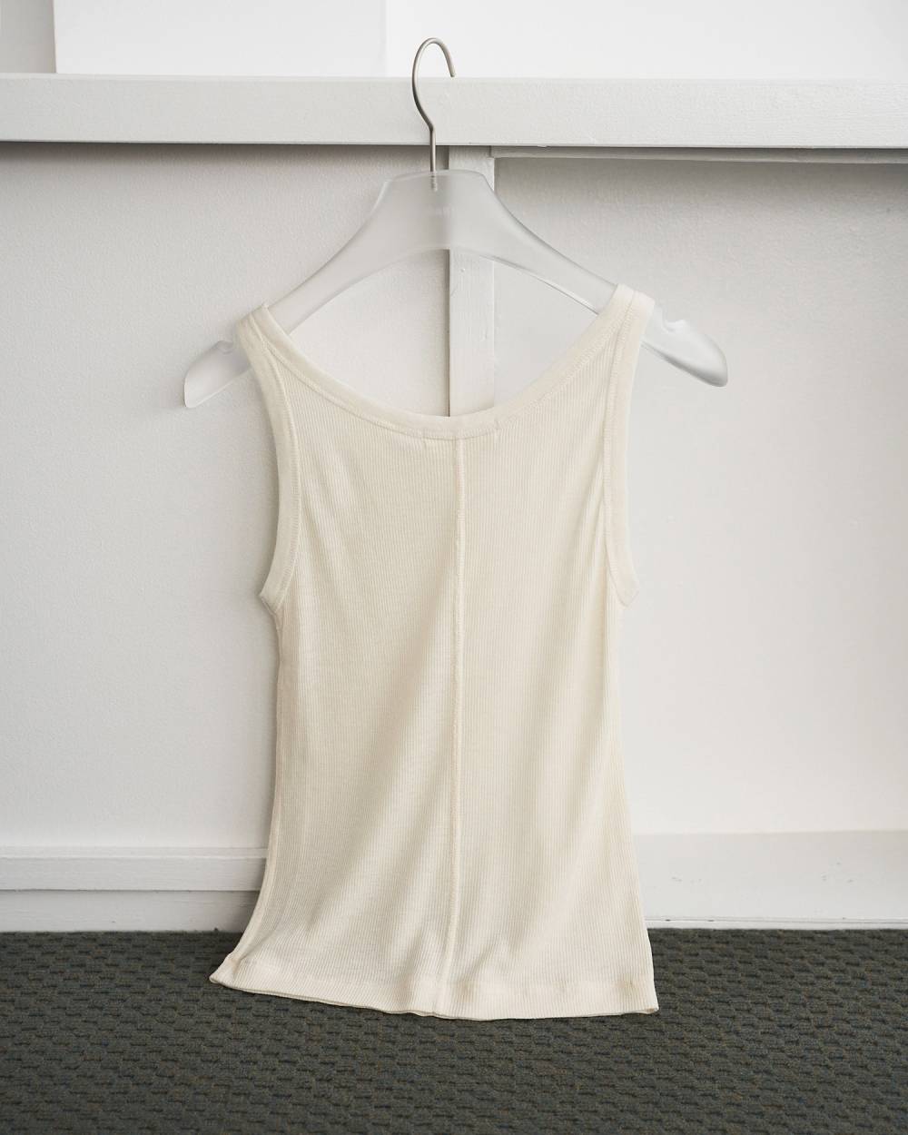 【anuke 26 SPRING / SUMMER】Wool Rib Tanktop - Champdelarose